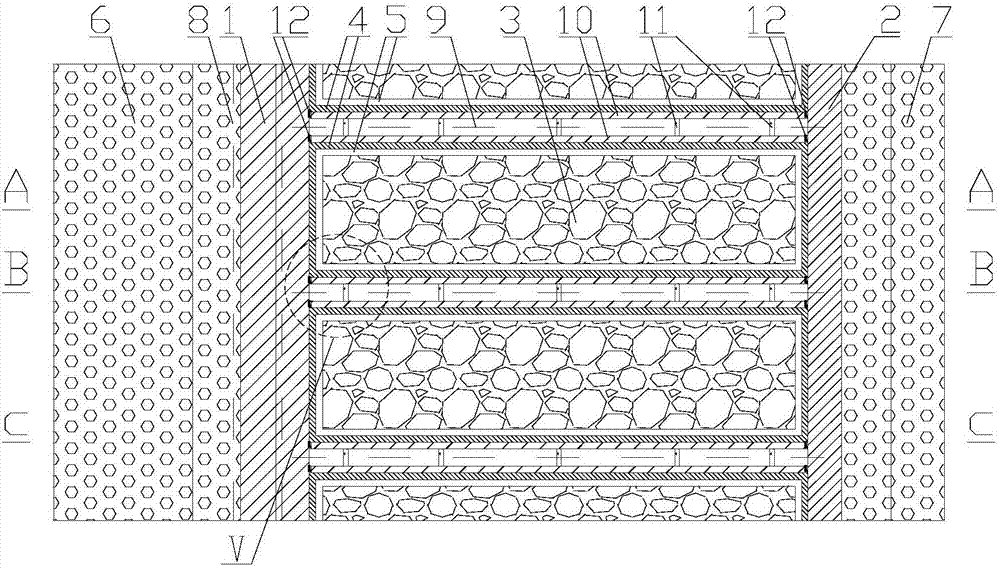 Mixed dam and construction method thereof