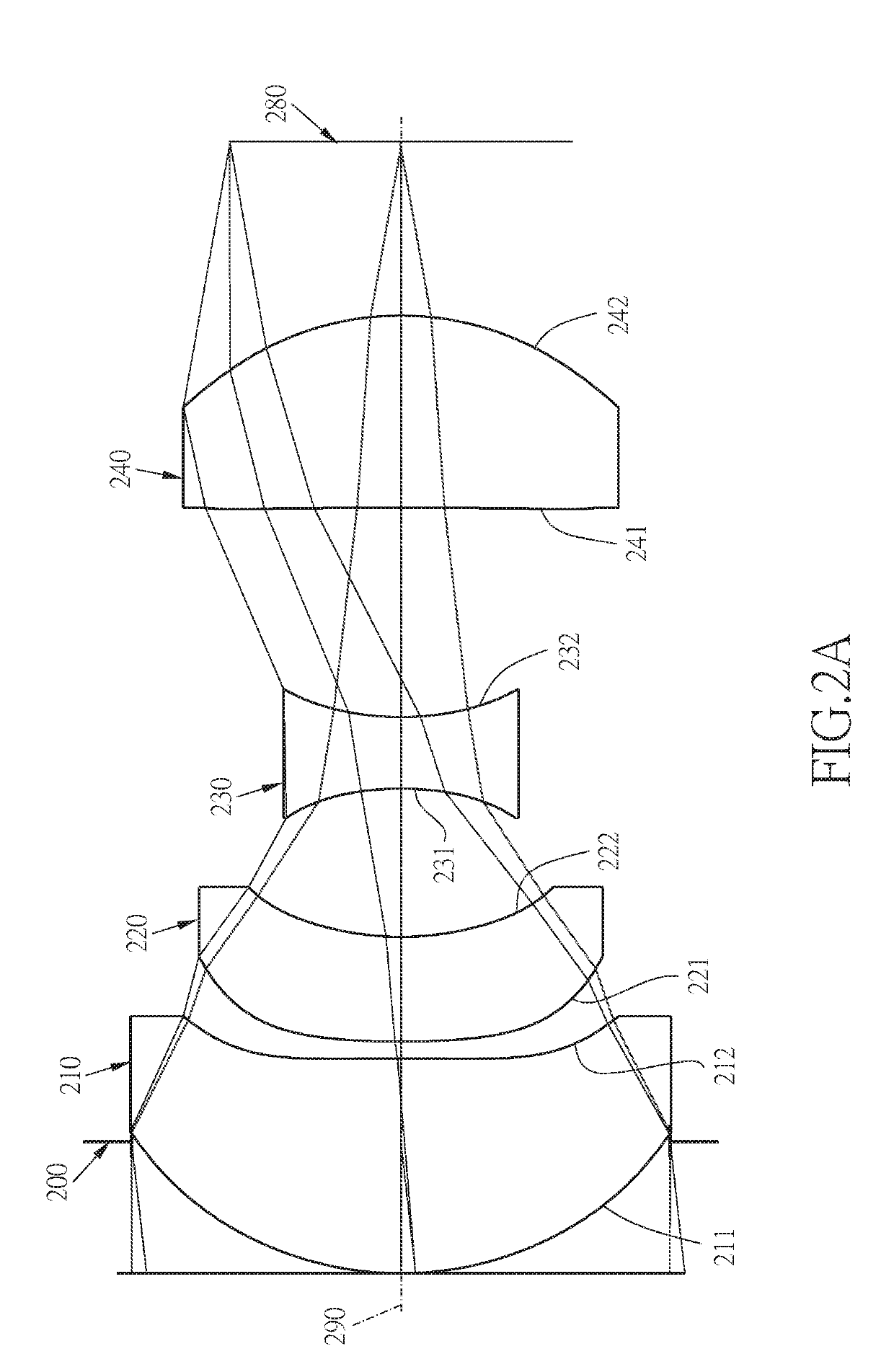 Four-piece infrared single wavelength projection lens system