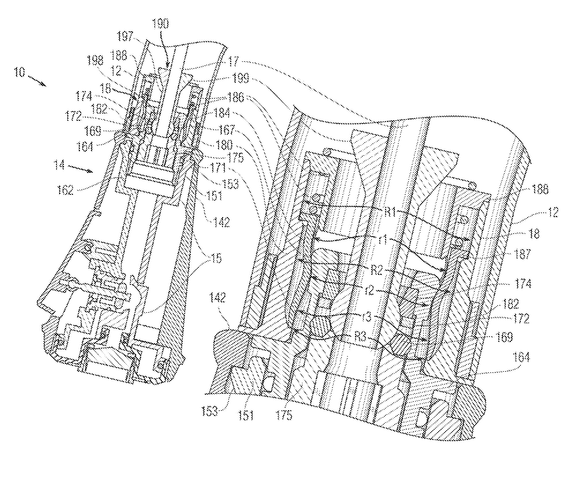 Spring loaded docking mechanism