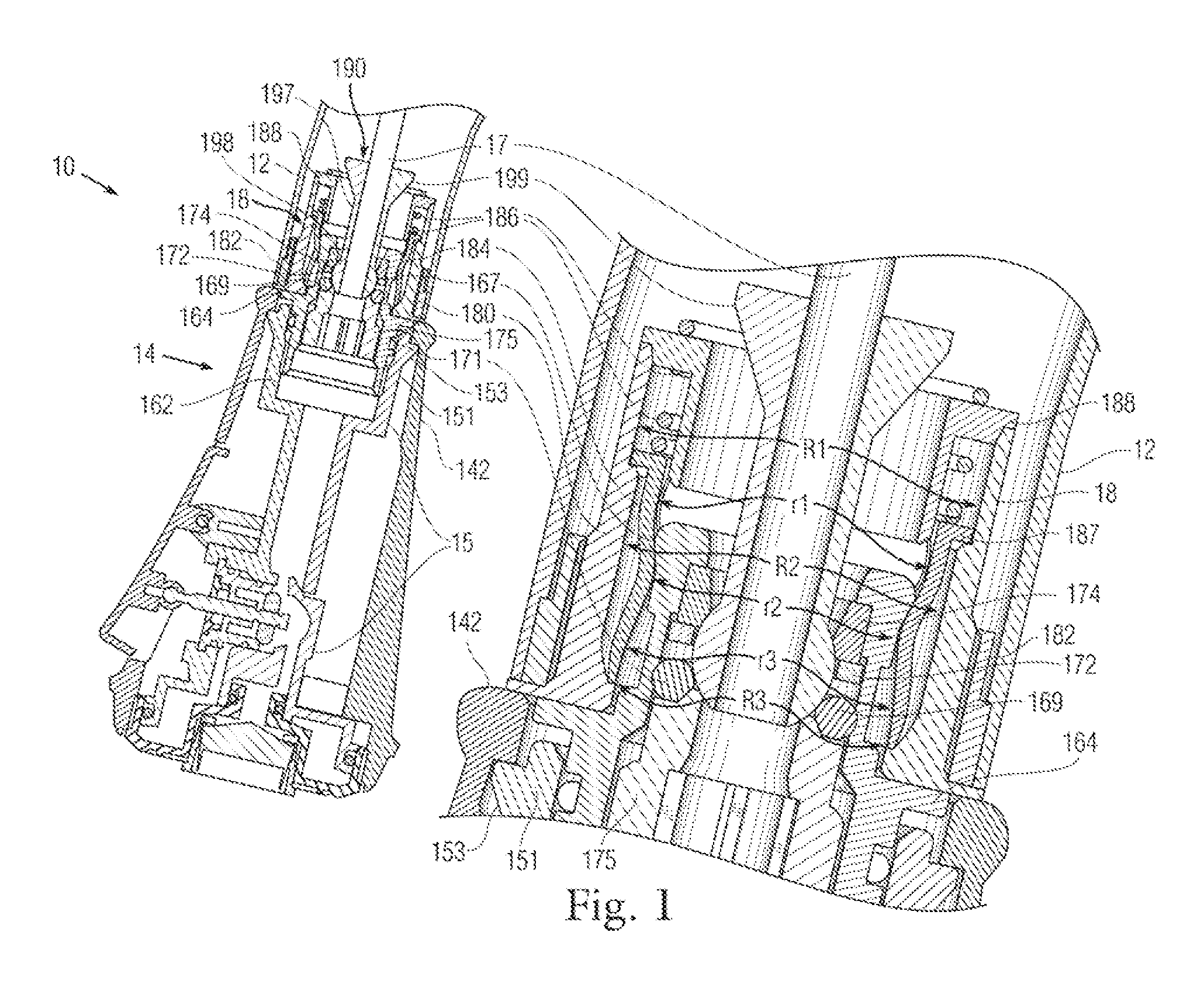 Spring loaded docking mechanism