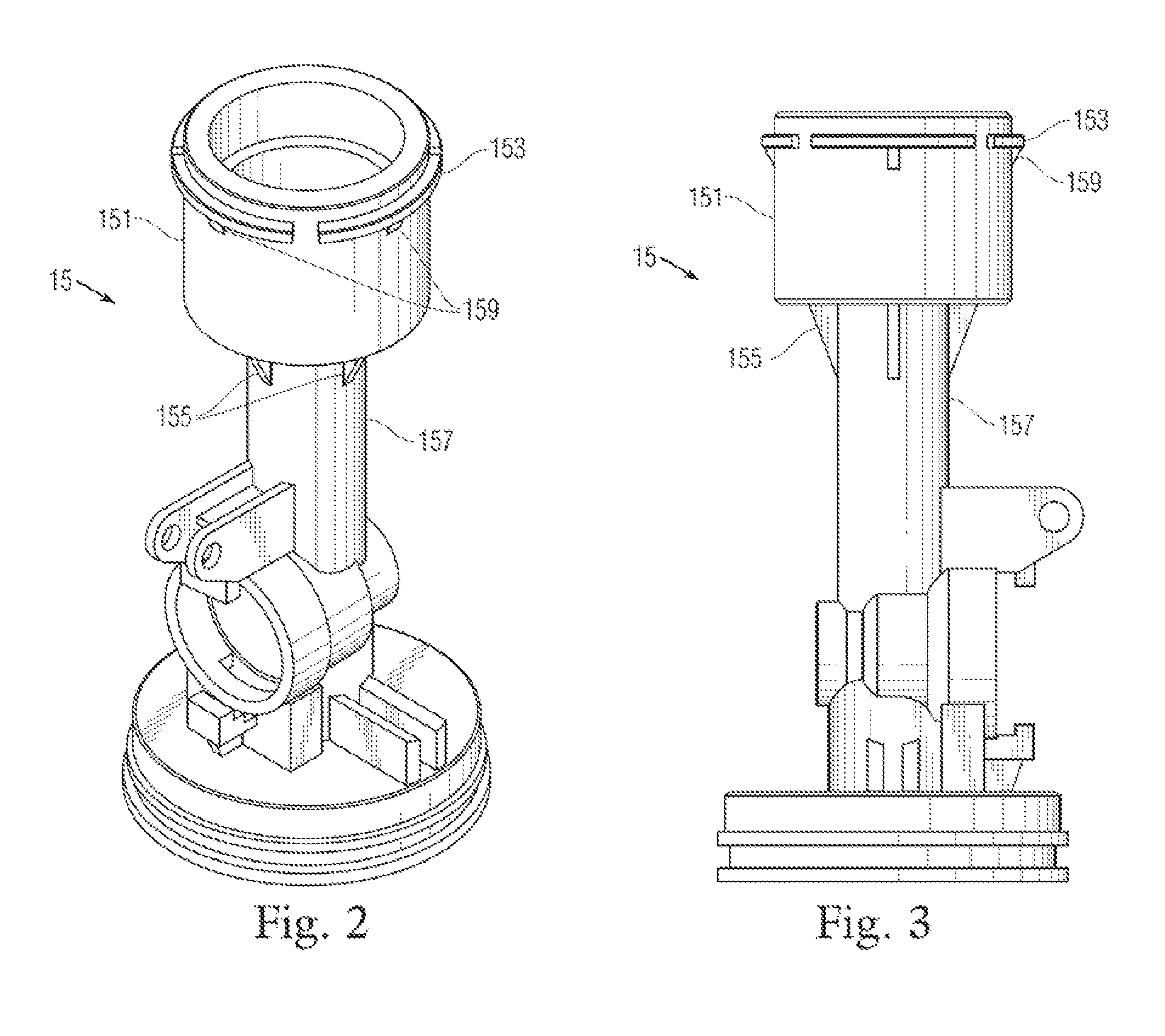 Spring loaded docking mechanism