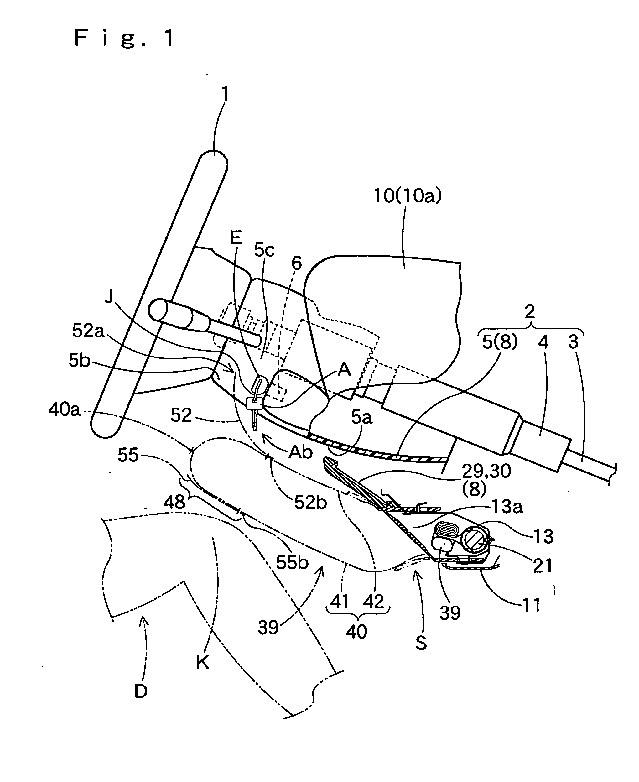 Knee-protecting airbag device