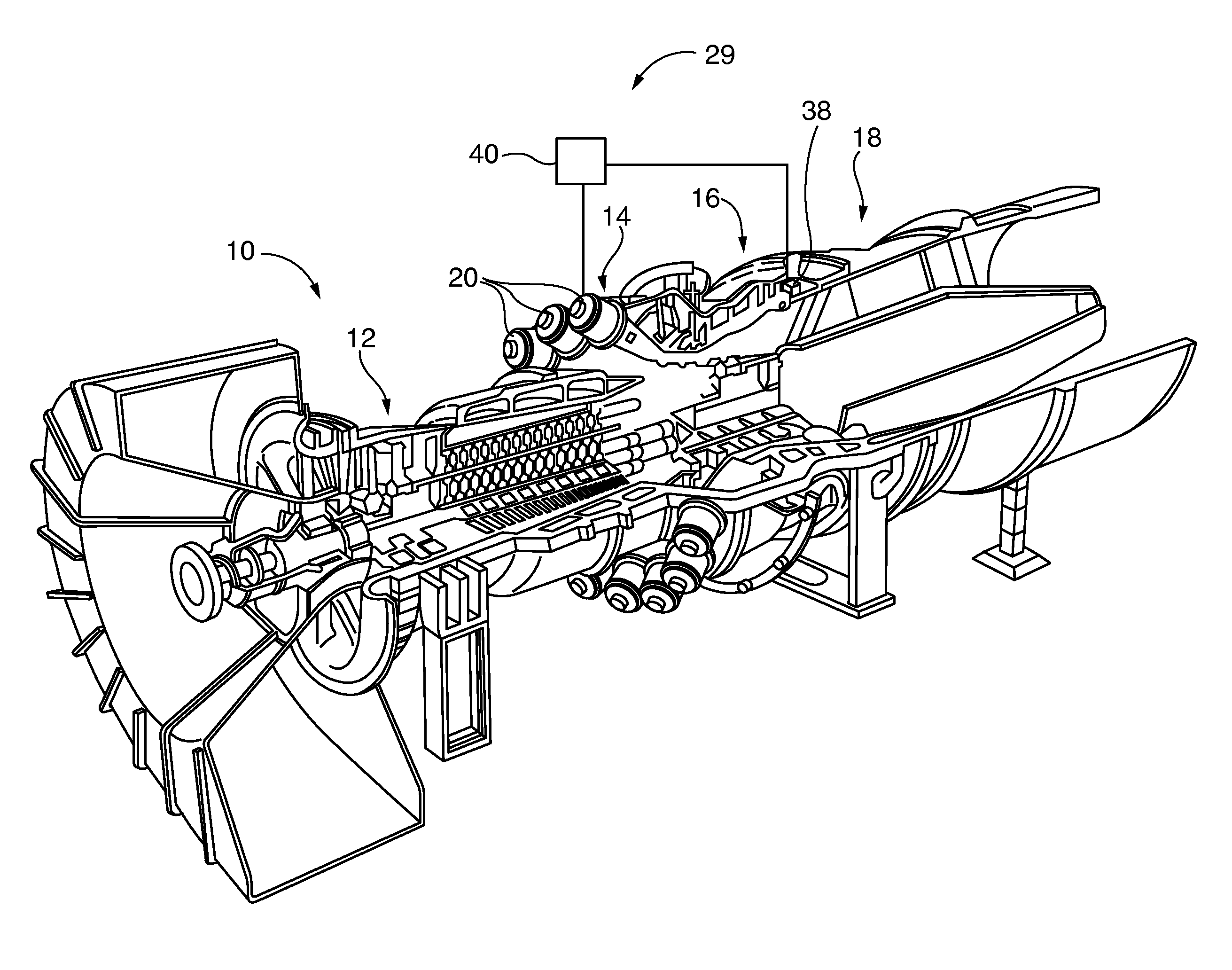 Active temperature monitoring in gas turbine combustors