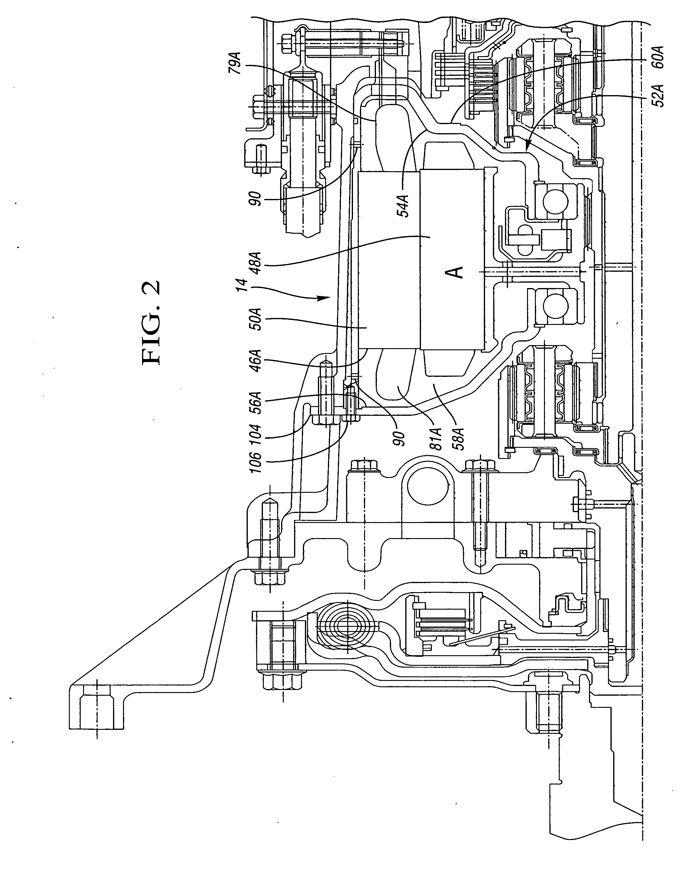 Method and apparatus for cooling a hybrid transmission electric motor