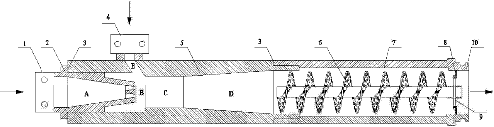 Mining porous spiral-type foam generating device