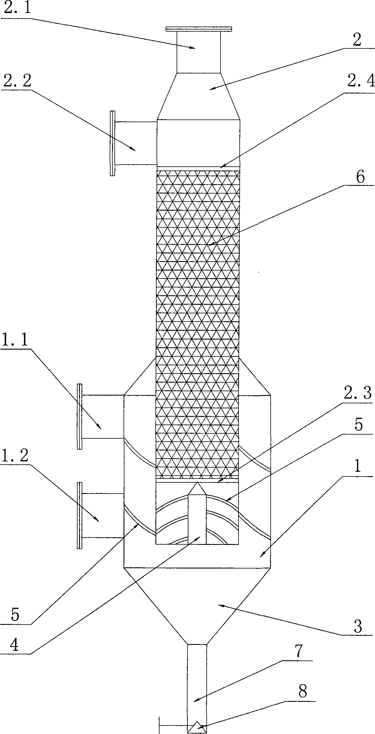 Heat accumulation type trans-critical flue gas waste heat recovery device