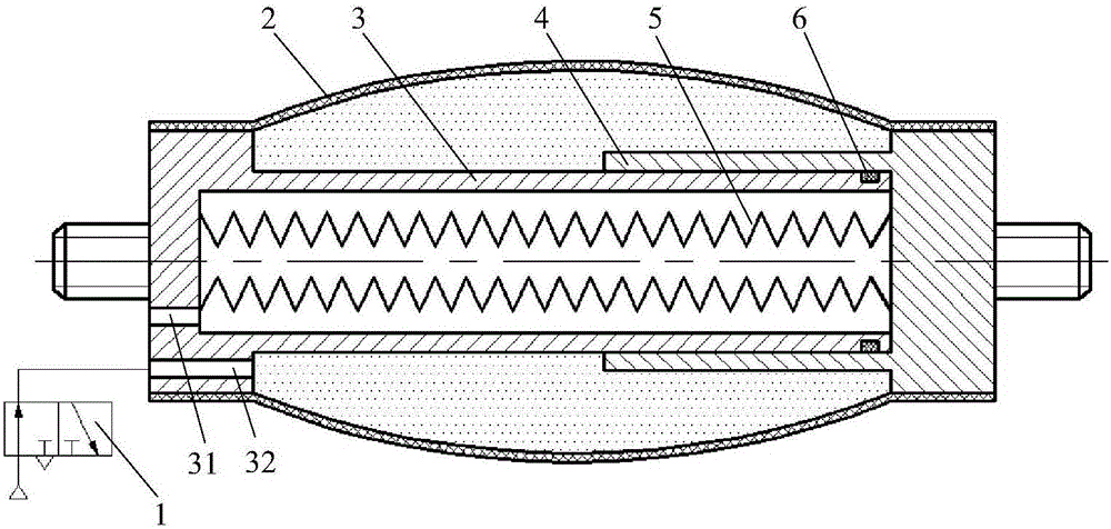 Energy-saving pneumatic muscle tendon with functions of internal linear motion guiding and automatic resetting