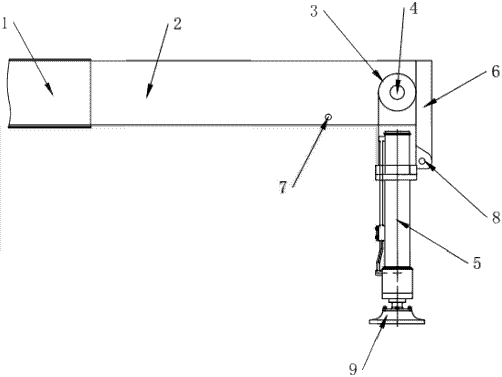 Foldable supporting leg and engineering car with same