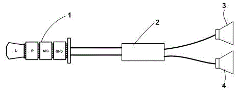 Audio processing circuit for eliminating plug-in noise of earphone and line control earphone