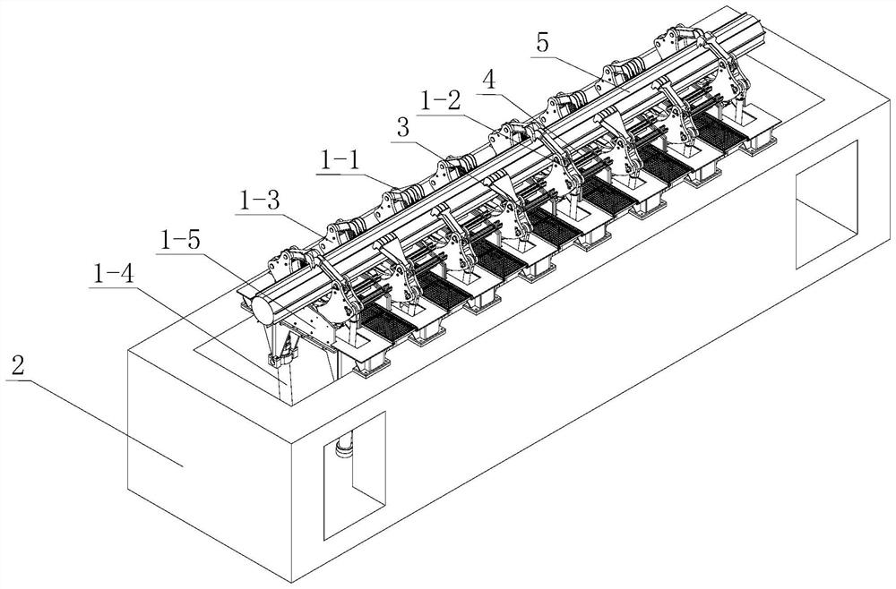 Claw type flattening machine