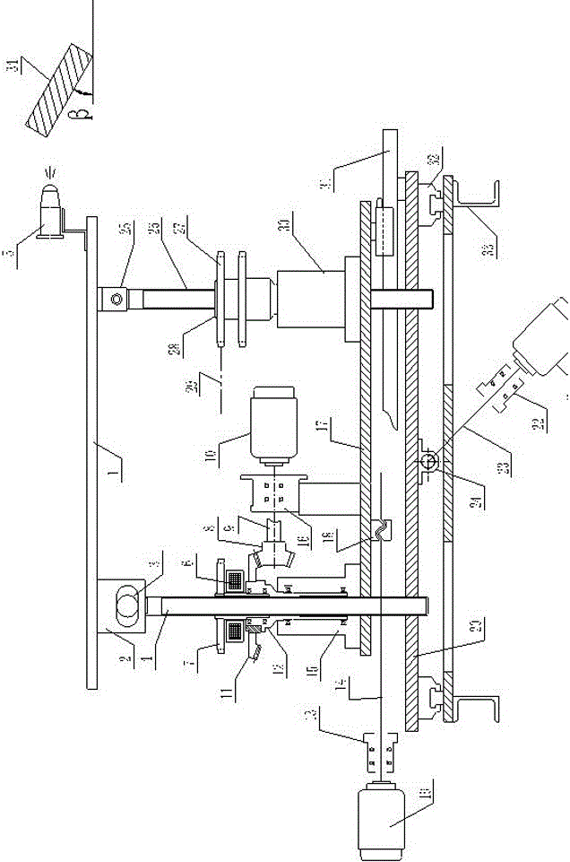 Positioning adjustment workbench of laser scanning detection and servo system