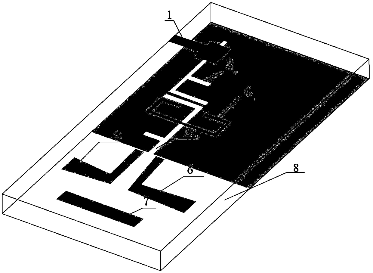 Broadband filter antenna based on microstrip-slot line form