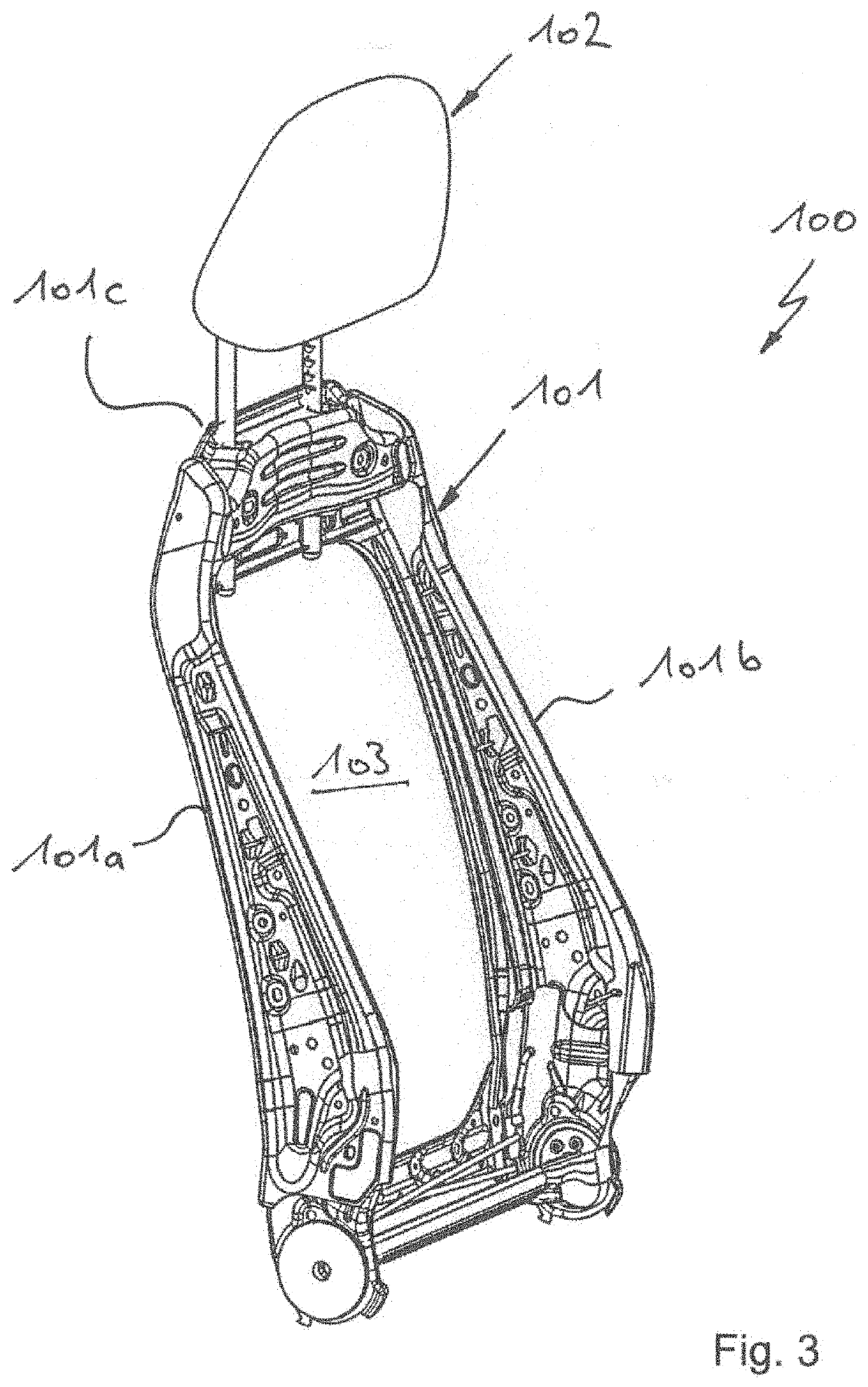 Cushion support for a vehicle seat