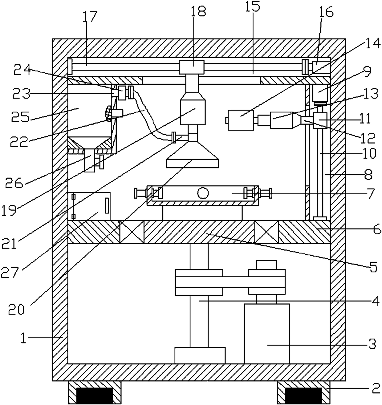 Efficient rotary grinding device