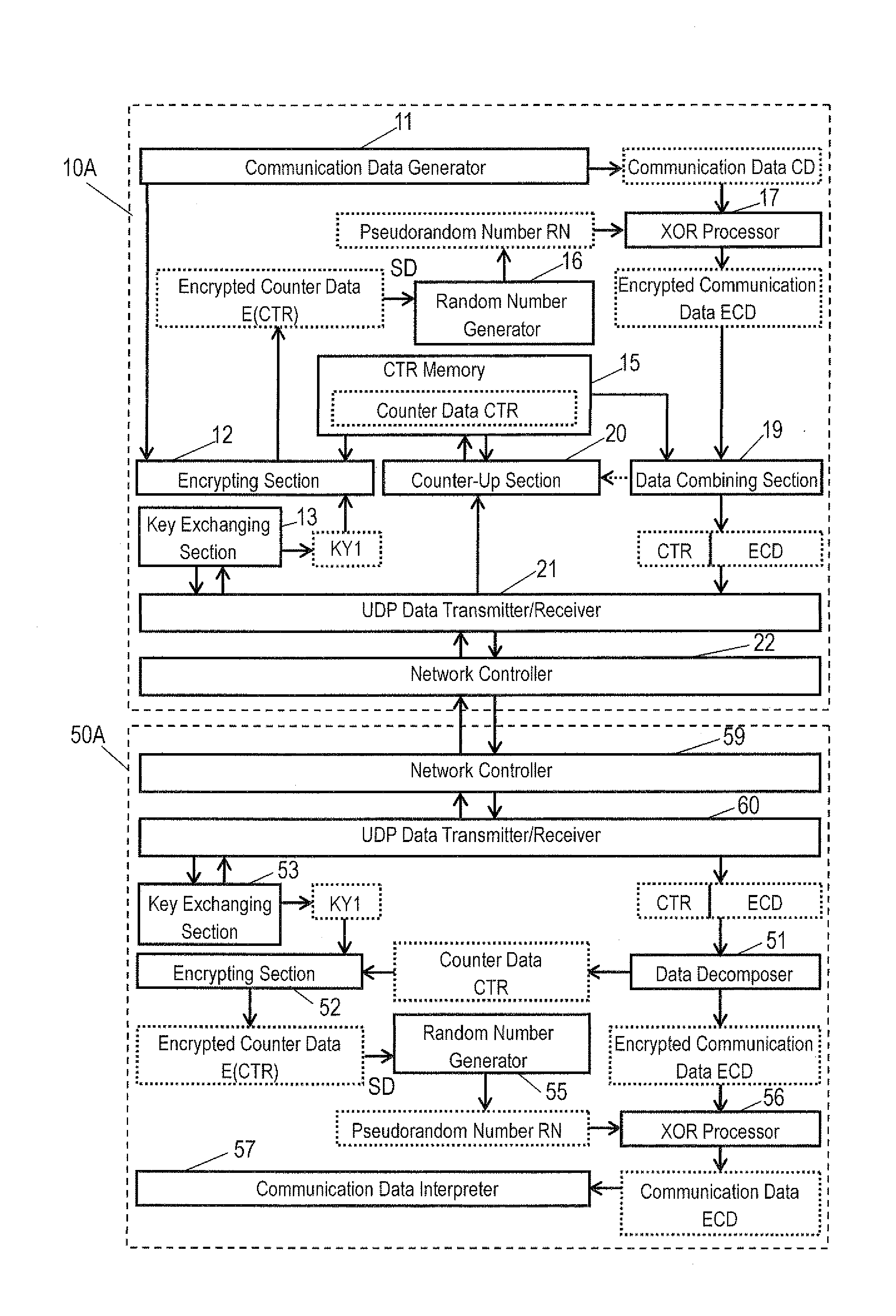 Decrypting apparatus, encrypting apparatus, decrypting method, encrypting method, and communication system