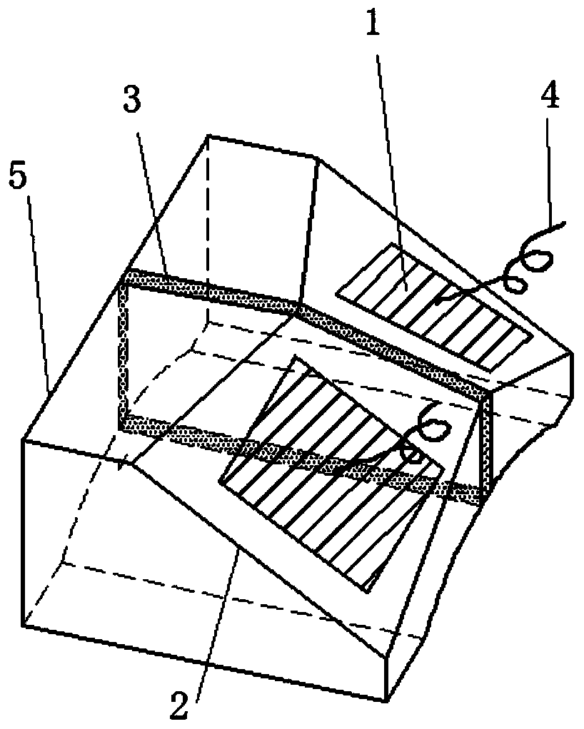 Ultrasonic testing special probe for butt girth welding of austenitic stainless steel pipe