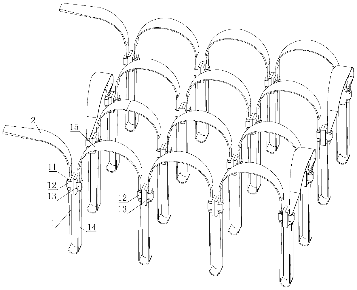 Thermoelectric semiconductor refrigeration and heating device facilitating shape adjustment