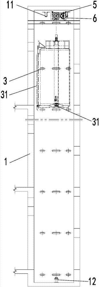 Aluminum alloy or steel shaft positive drive three-opening home elevator