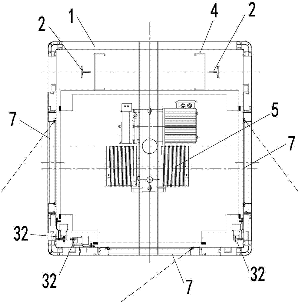 Aluminum alloy or steel shaft positive drive three-opening home elevator