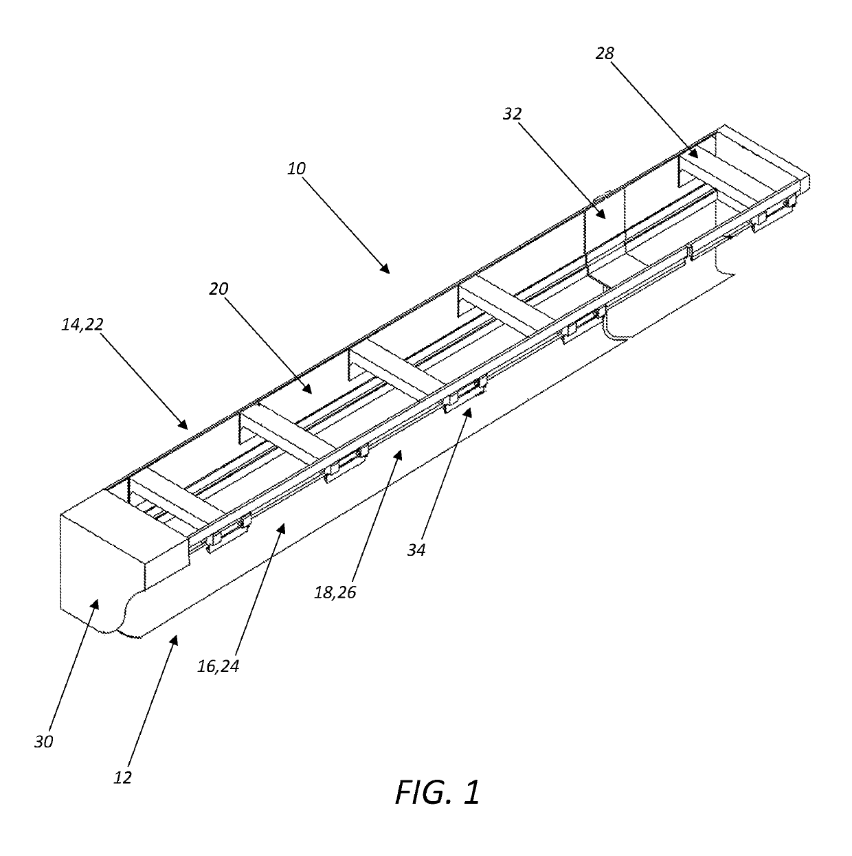 Gutter assembly utilizing a latch actuated bottom debris release door