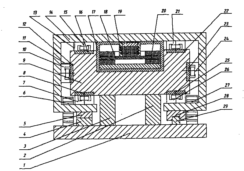 Magnetic field decoupling structure for direct-driven type magnetic suspension linear feed unit