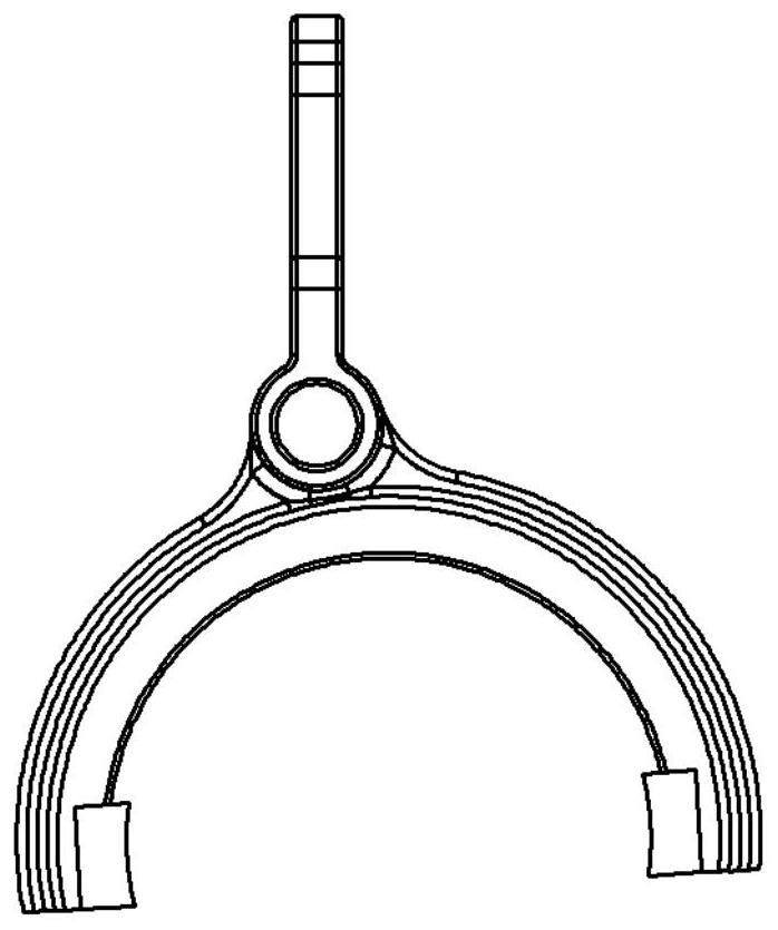 Transmission gear shifting and parking structure and new energy automobile