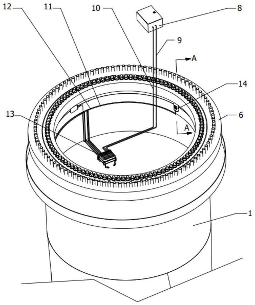 Impeller rotating speed fault-tolerant monitoring method and system based on flange gap sensor