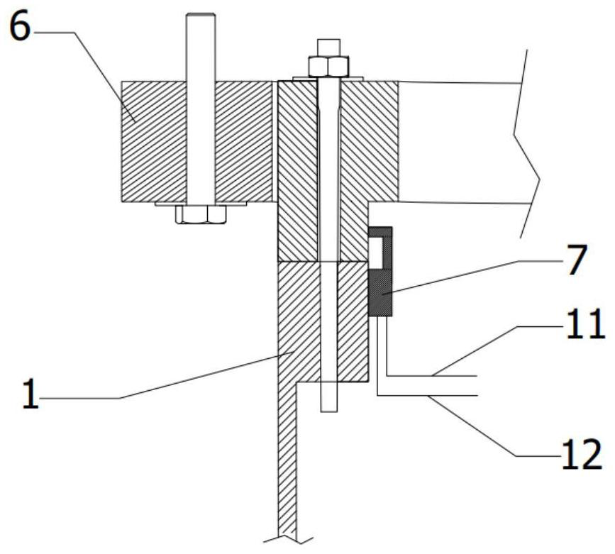 Impeller rotating speed fault-tolerant monitoring method and system based on flange gap sensor