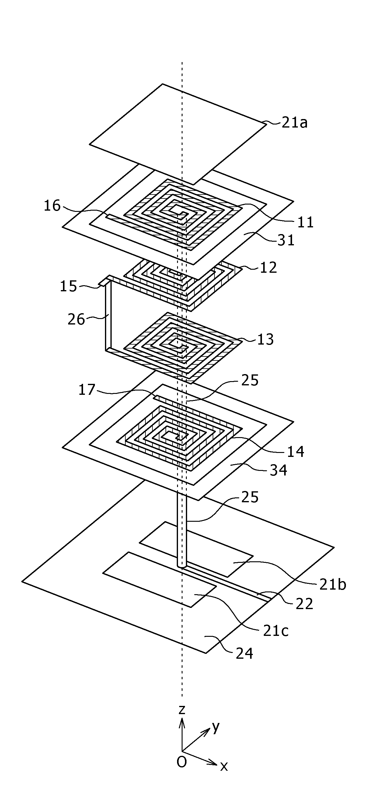 Balun transformer, mounting structure of balun transformer, and electronic apparatus having built-in mounting structure