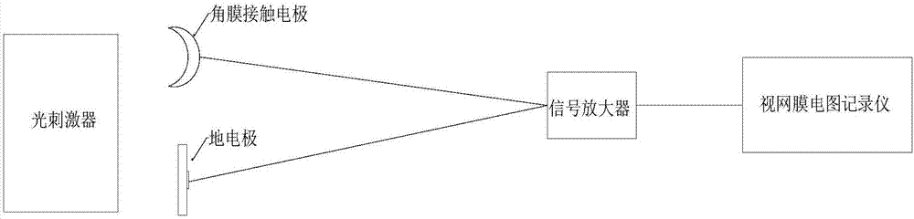 Double-channel ERG (electroretinogram) portable detection system with pre-amplifier