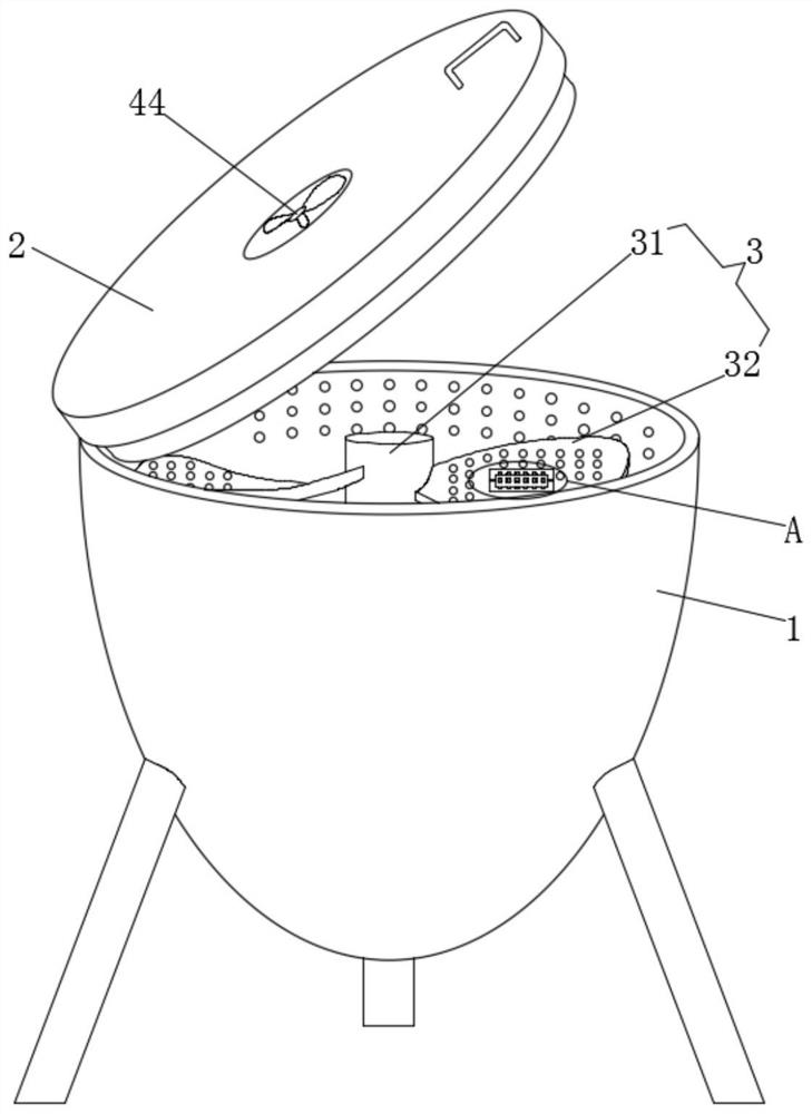 Rapid drying device for torreya grandis fruits and drying method thereof