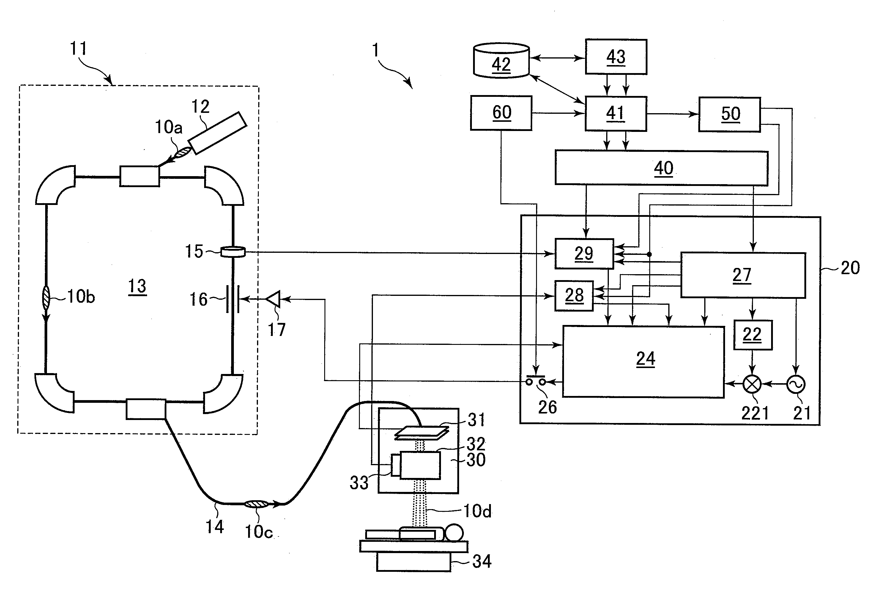 Charged particle beam irradiation system and charged particle beam extraction method