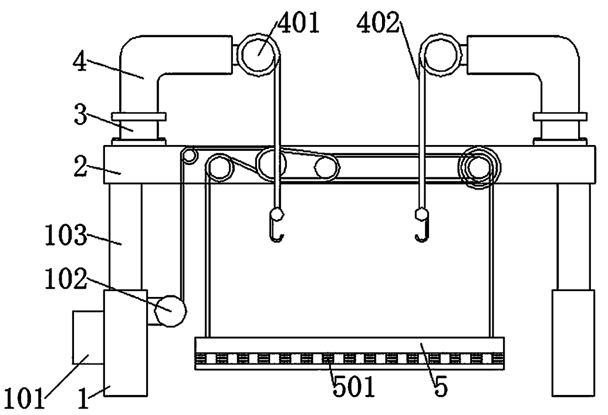 Building assembly hoisting equipment