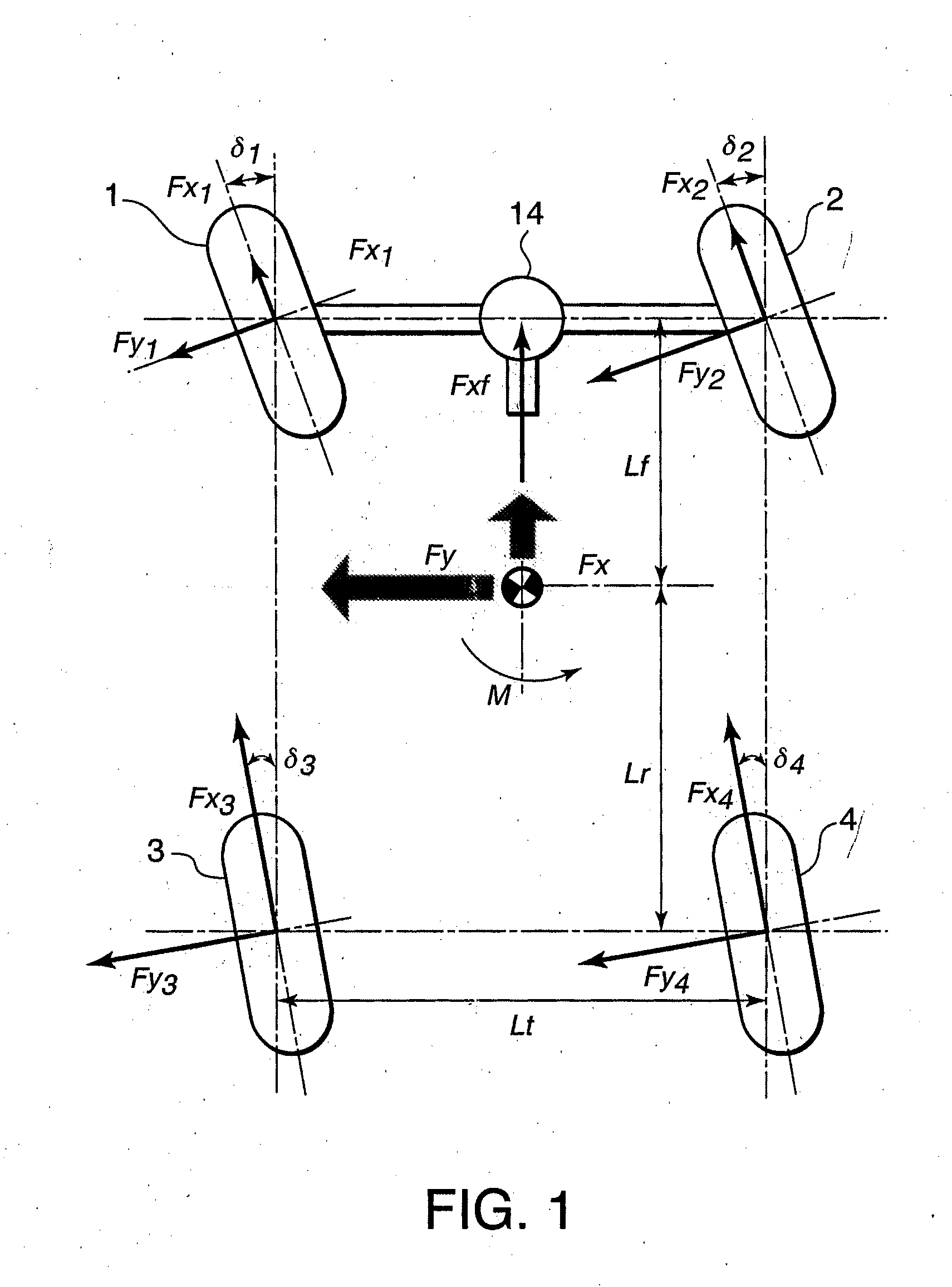 Vehicle drive force distribution control system