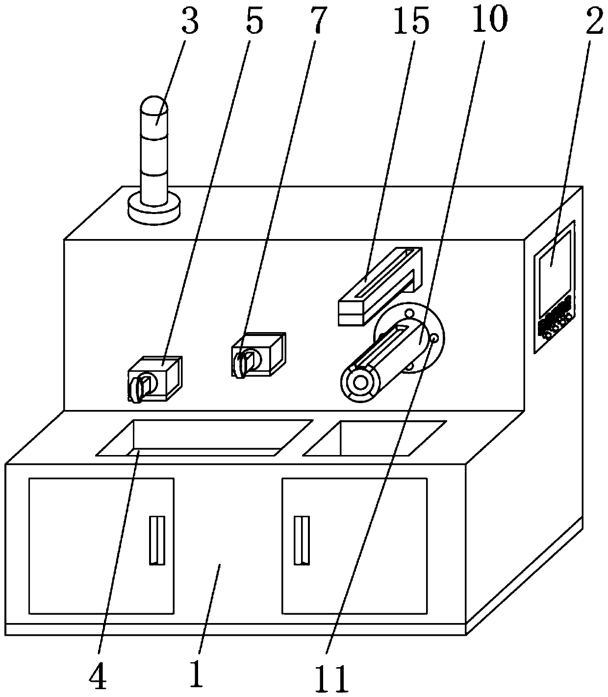 Automatic wire harness winding device