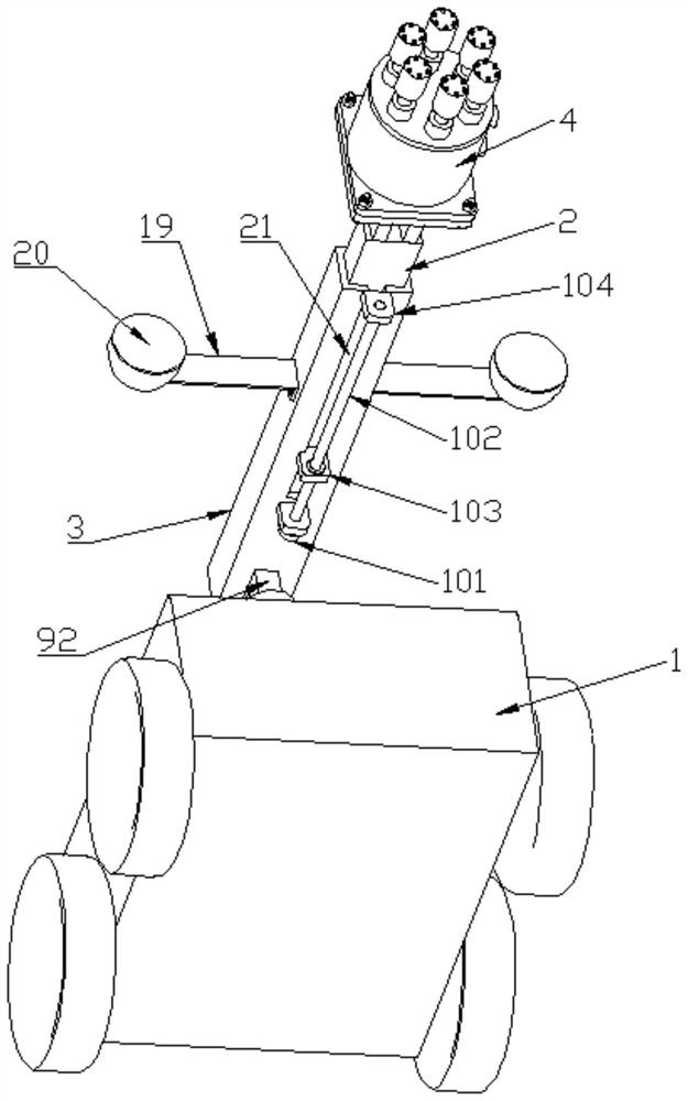 Operation method of movable end chiseling machine