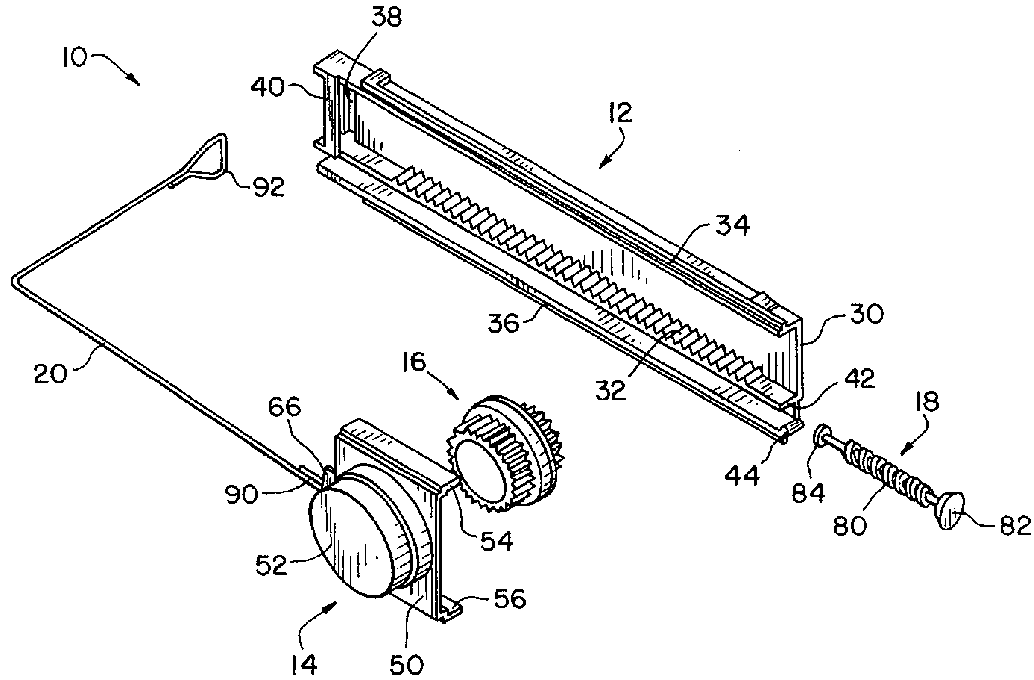 Viscous strand damper assembly