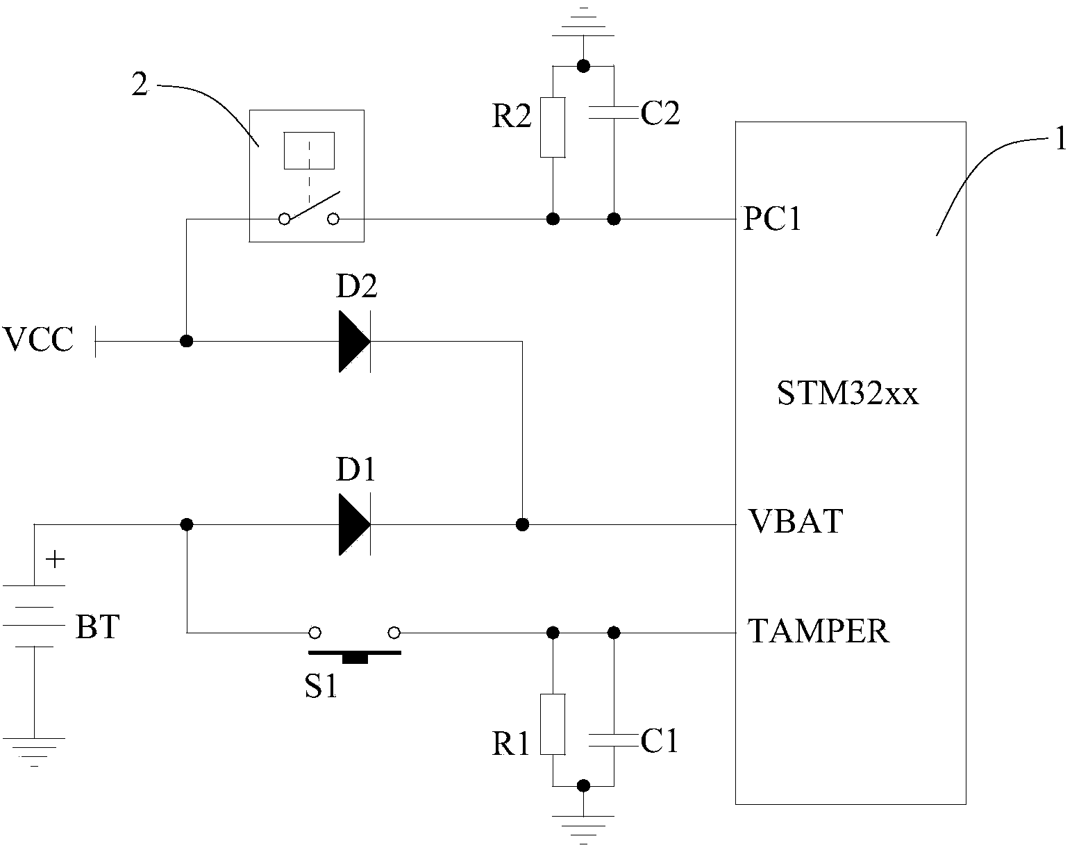 Data protection device of terminal equipment