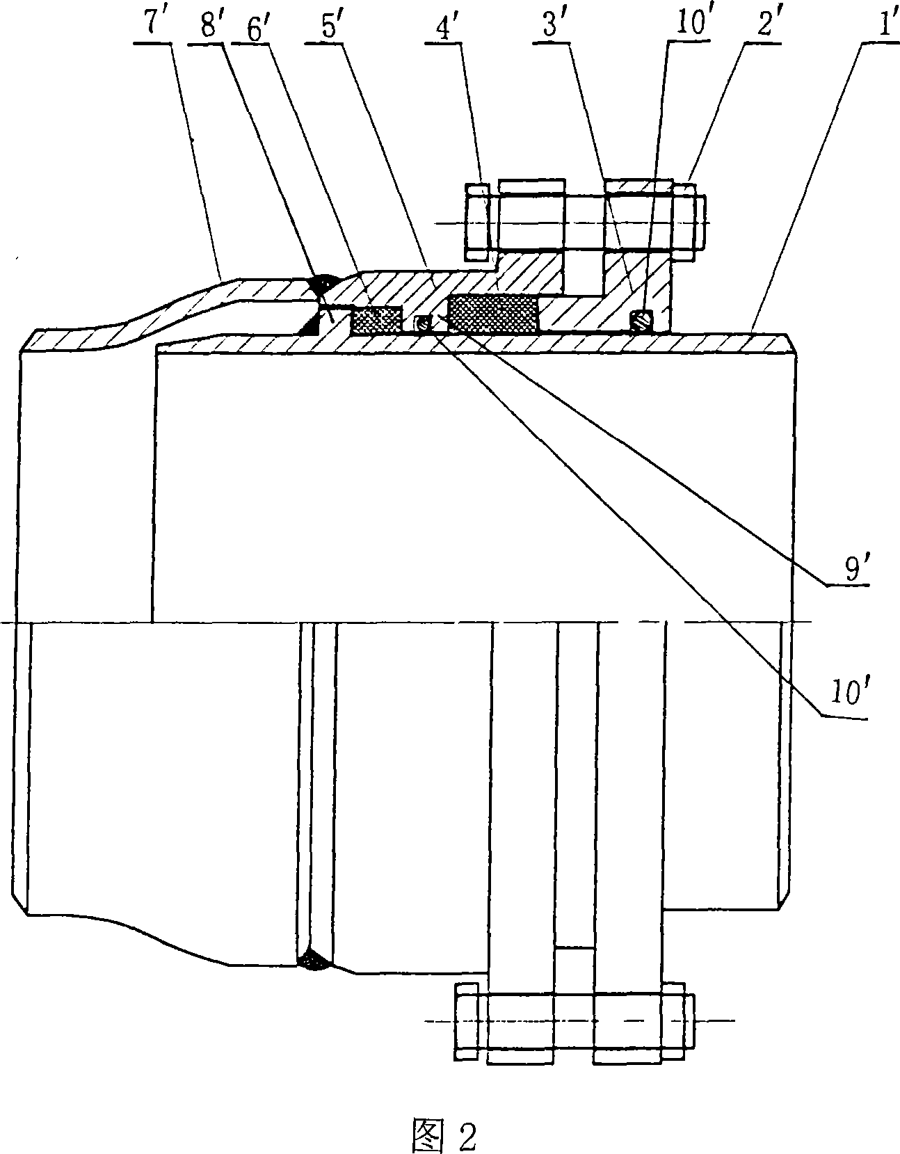 Support-free long-distance compensation method and system for ground-burying type pipe