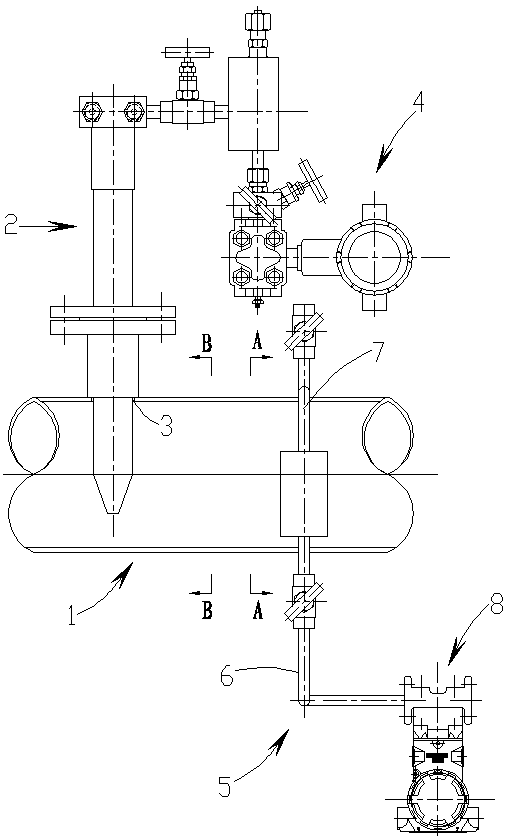 Phase change flow saturated steam flowmeter