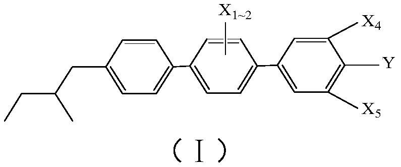 Achiral side methyl alkyl terphenyl liquid crystal compound, production method, liquid crystal composition and application