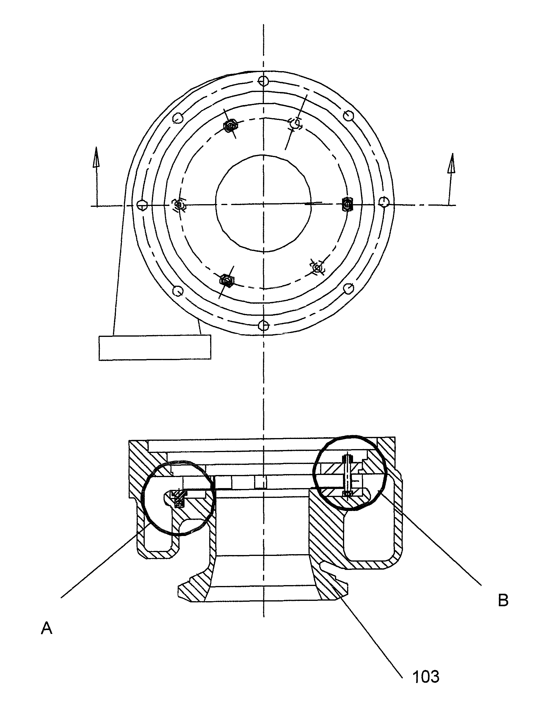 Variable geometry turbocharger lower vane ring retaining system