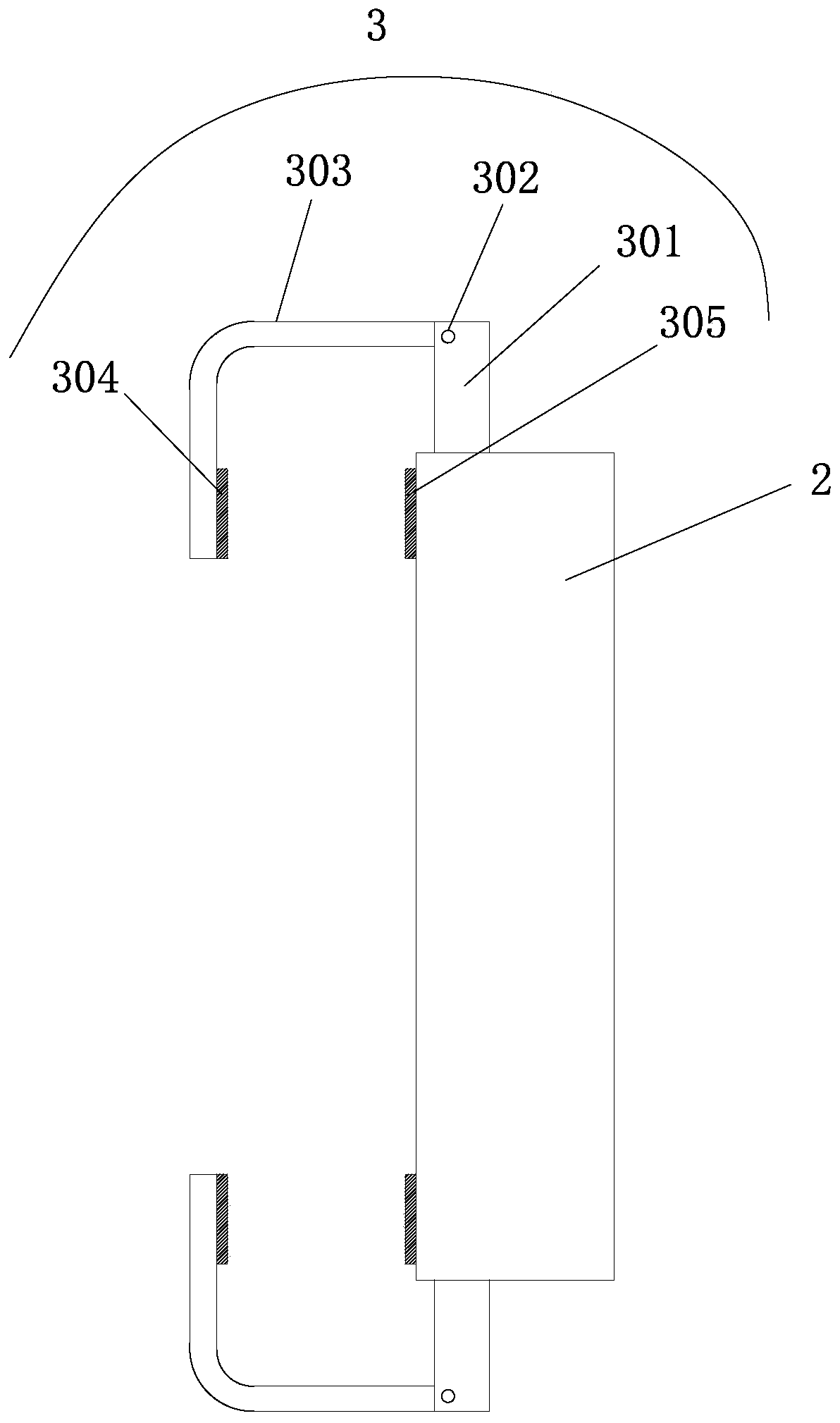 Distribution box with wireless passive temperature sensing device