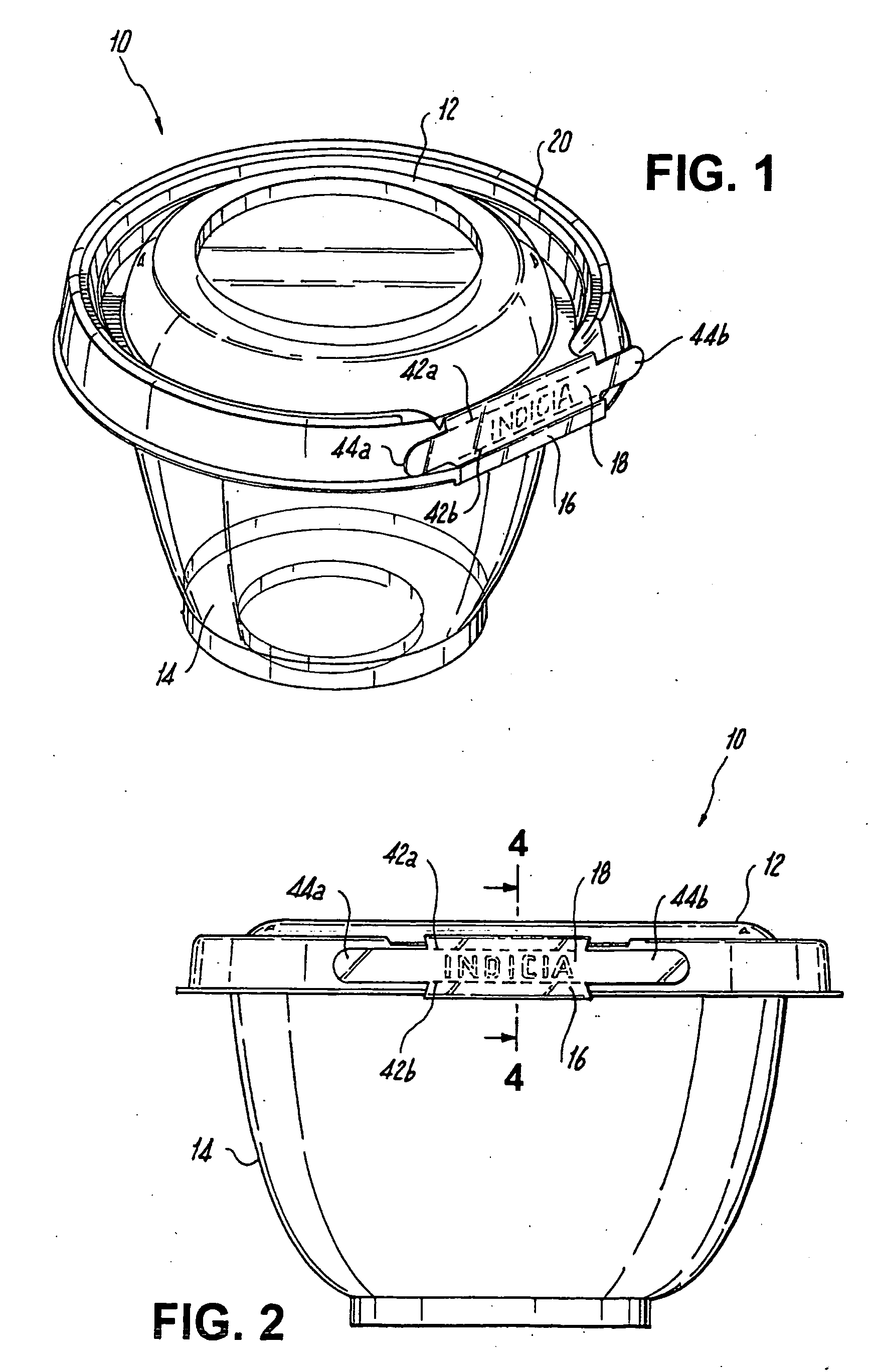 Tamper-resistant container with tamper-evident feature and method of forming the same