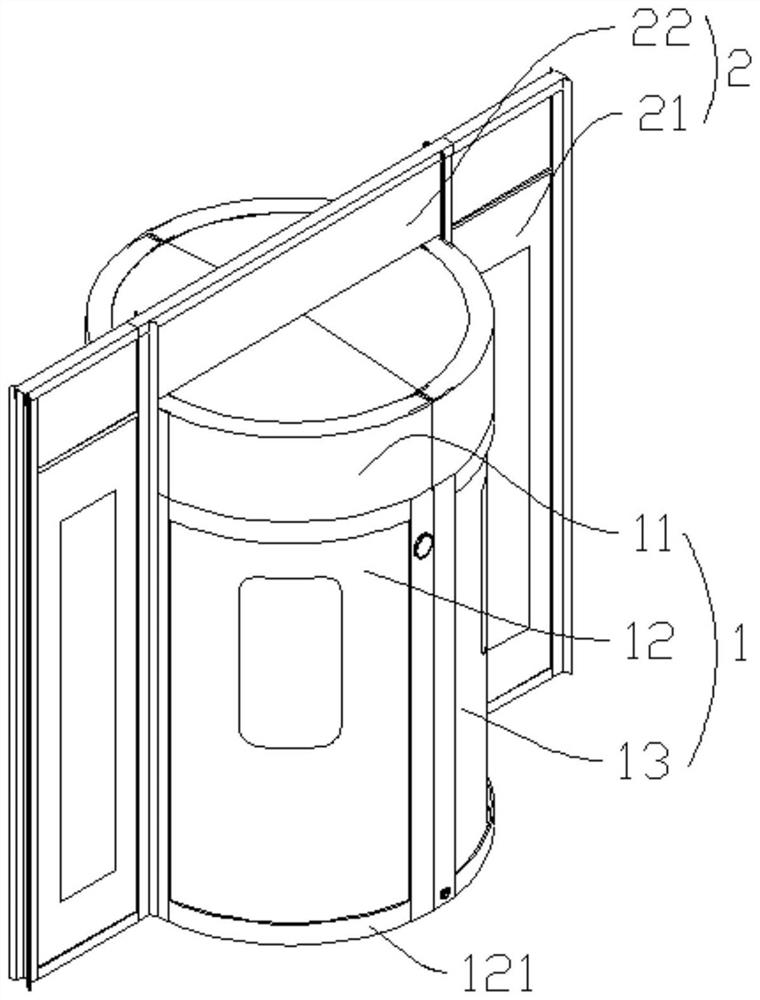 Integrated quick-lapping type air pressure control type isolation area channel isolation device and application