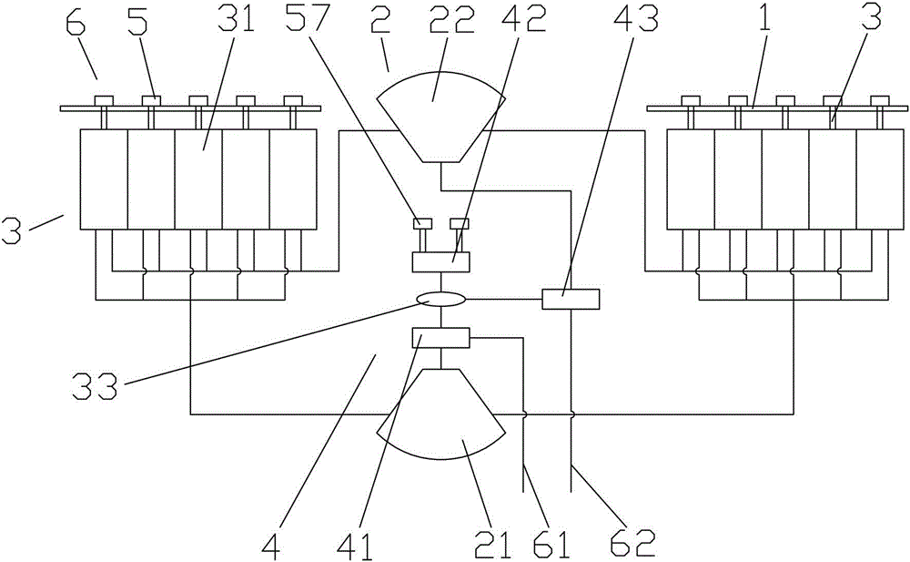 Multi-port frequency-division tunable antenna