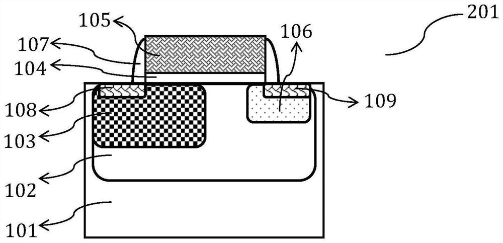 CMOS device in BCD process and manufacturing method thereof