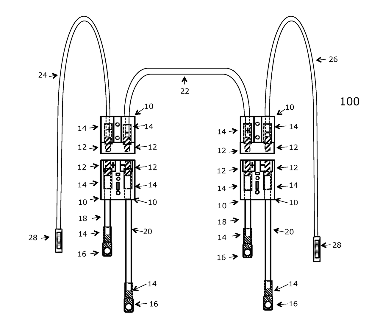 Multi-battery and multi-device connection system