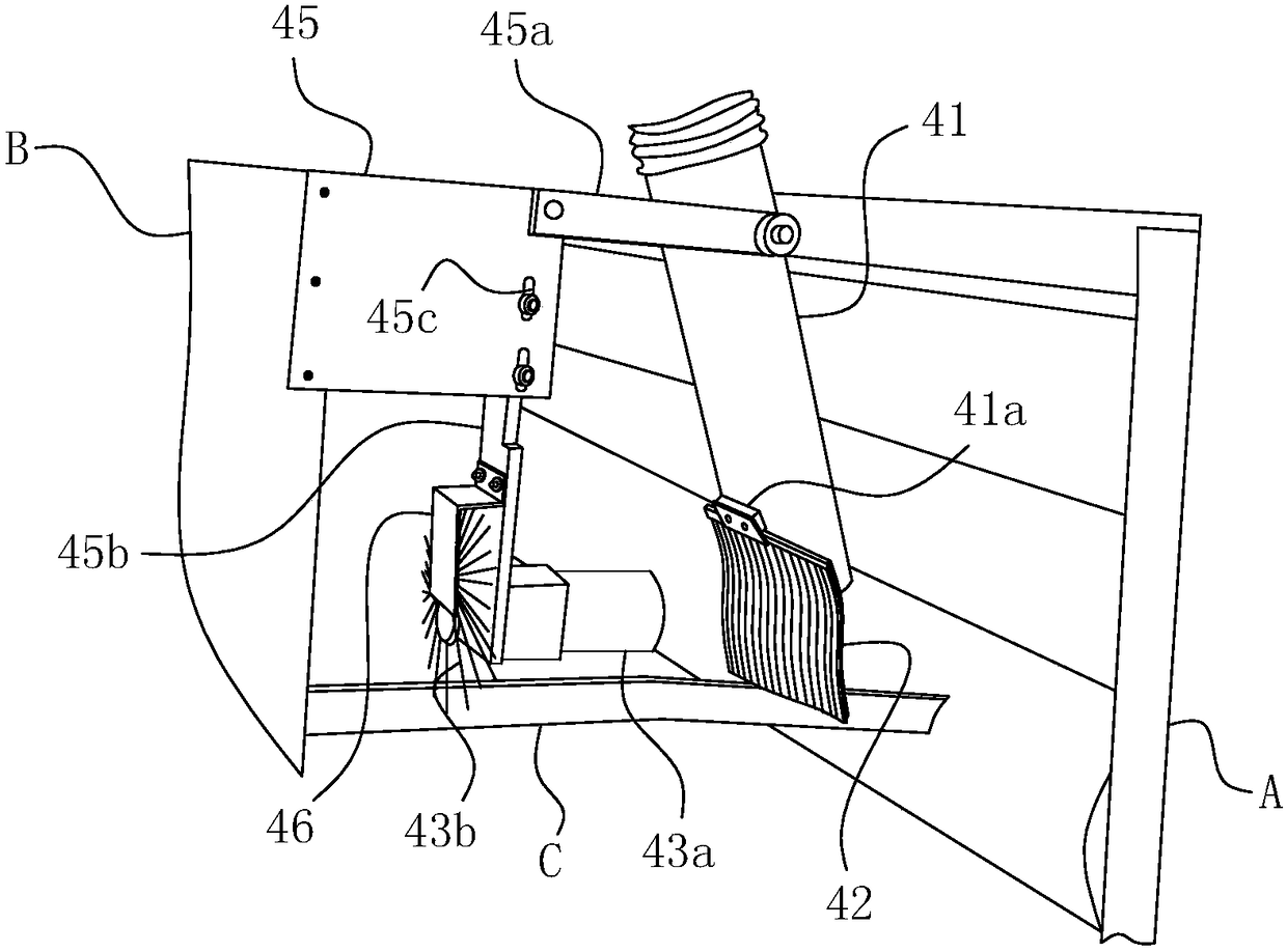 Waste paper treatment device for carton green printing