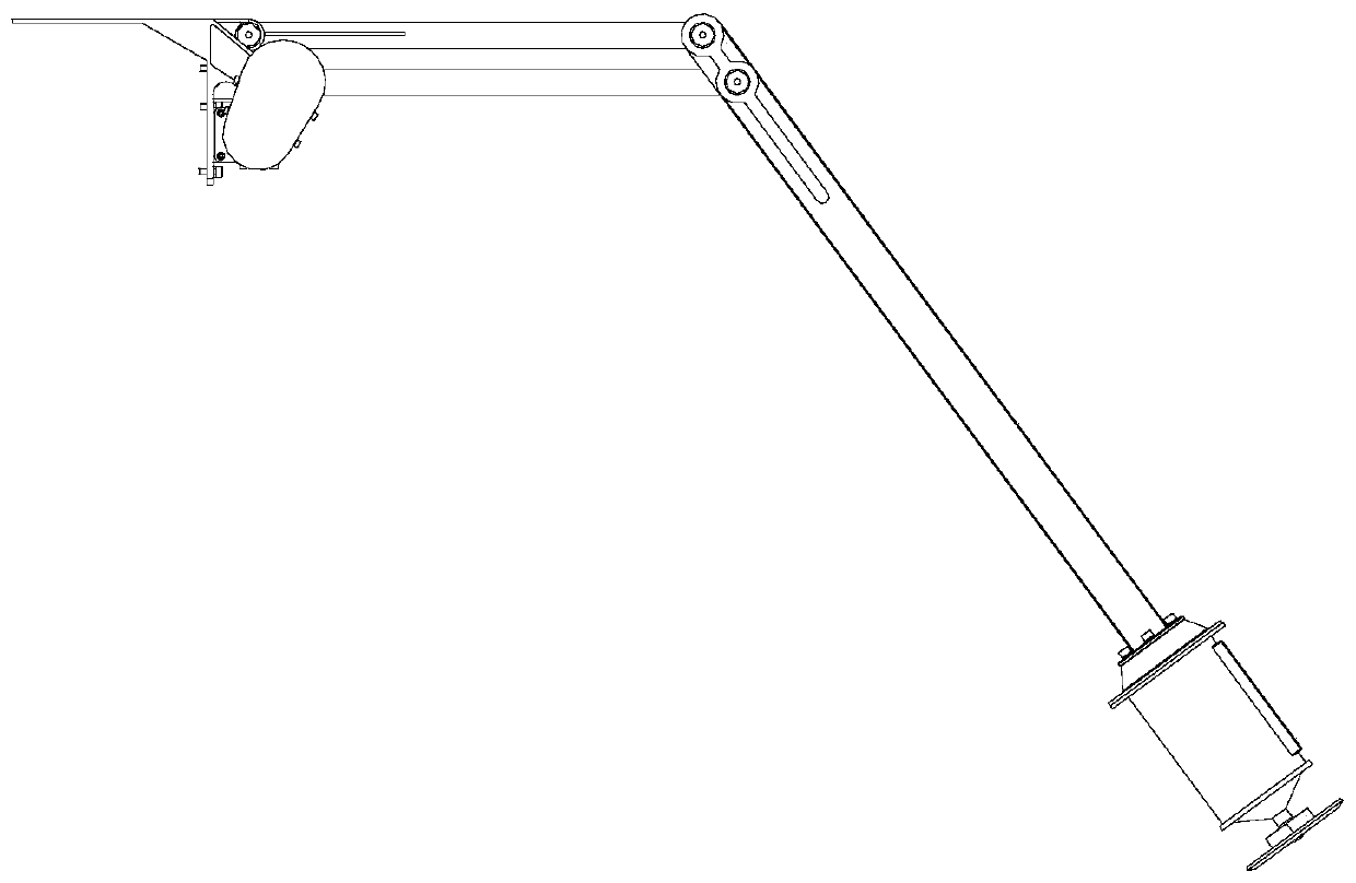 Electromagnetic damping buffer foldable attached leg for small celestial body detection